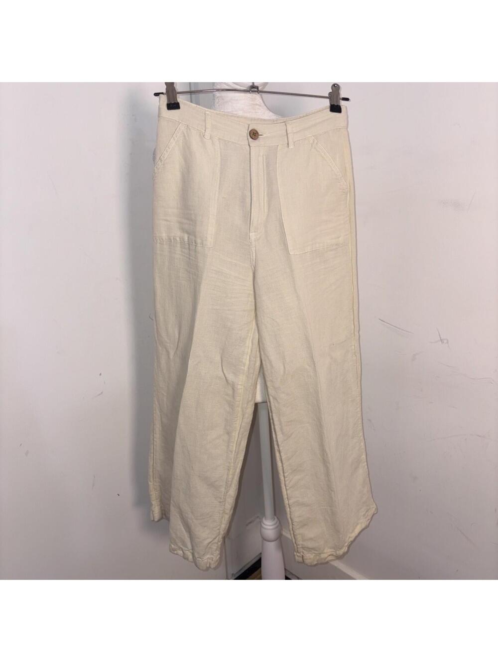 N256 RIP CURL Summer Breeze Pants Off White Womens Size XS